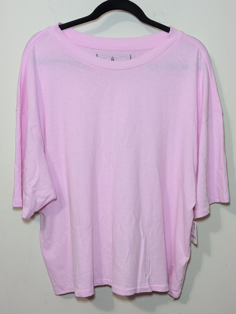 Free People Movement Tackle Tee Ultra Violet Oversized Boxy Cotton Womens Size S